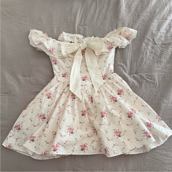 House of CB Jaime Floral Off-Shoulder Dress with Bow - Picture 6 of 6